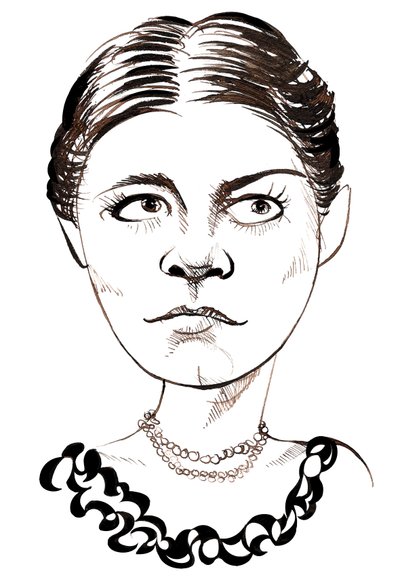 Amy Beach, compositrice e pianista americana, (1867 - 1944) caricatura da Neale Osborne